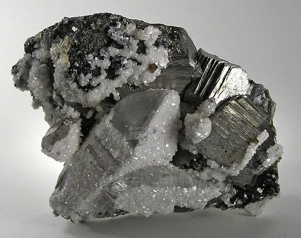 Arsenopyrite, Stannite, Scheelite, Quartz, Calcite image