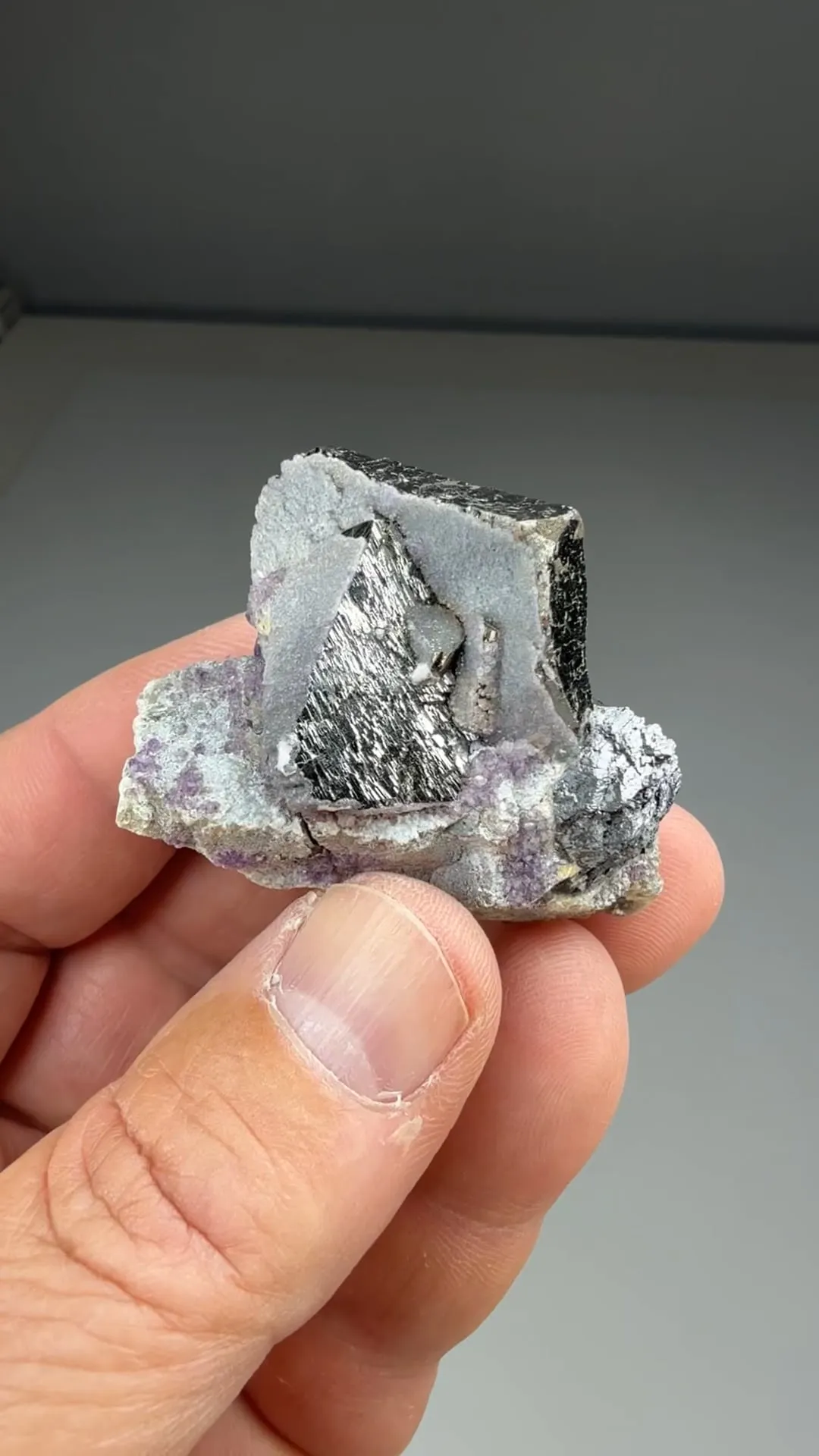 Arsenopyrite with Fluorite - image 2