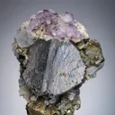 Arsenopyrite with Fluorite Chalcopyrite and Quartz - image 1