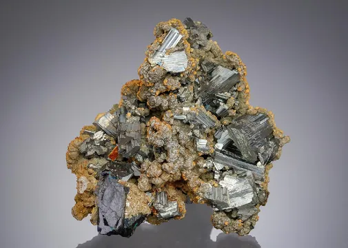 Arsenopyrite with Muscovite and Siderite and Ferberite