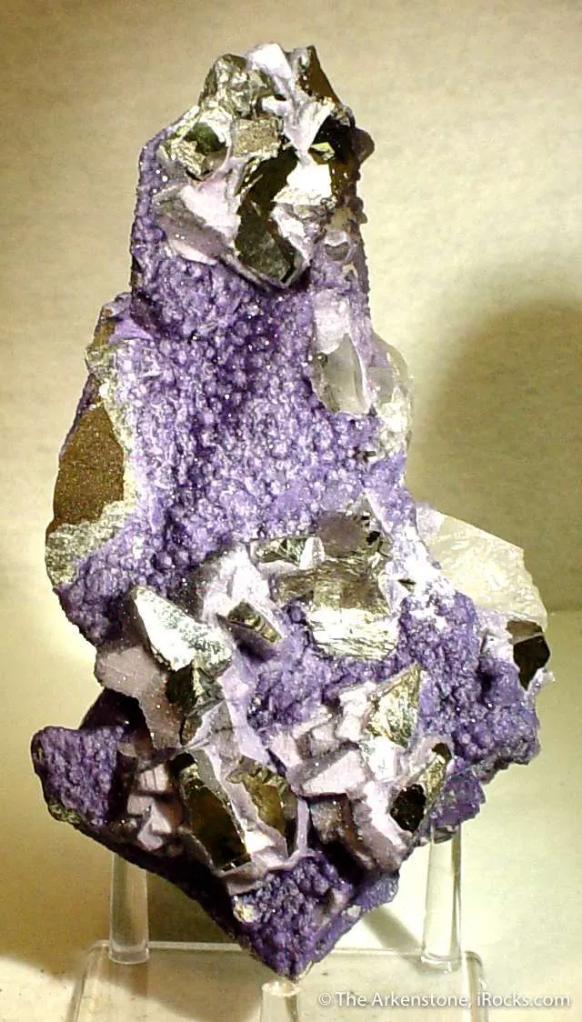 Arsenopyrite With Purple Fluorite - image 1