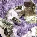 Arsenopyrite With Purple Fluorite - image 3