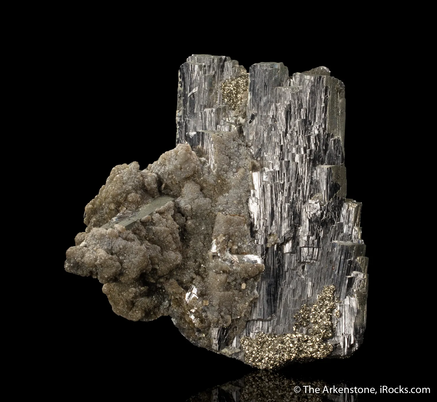 Arsenopyrite with Pyrite and Muscovite - image 1