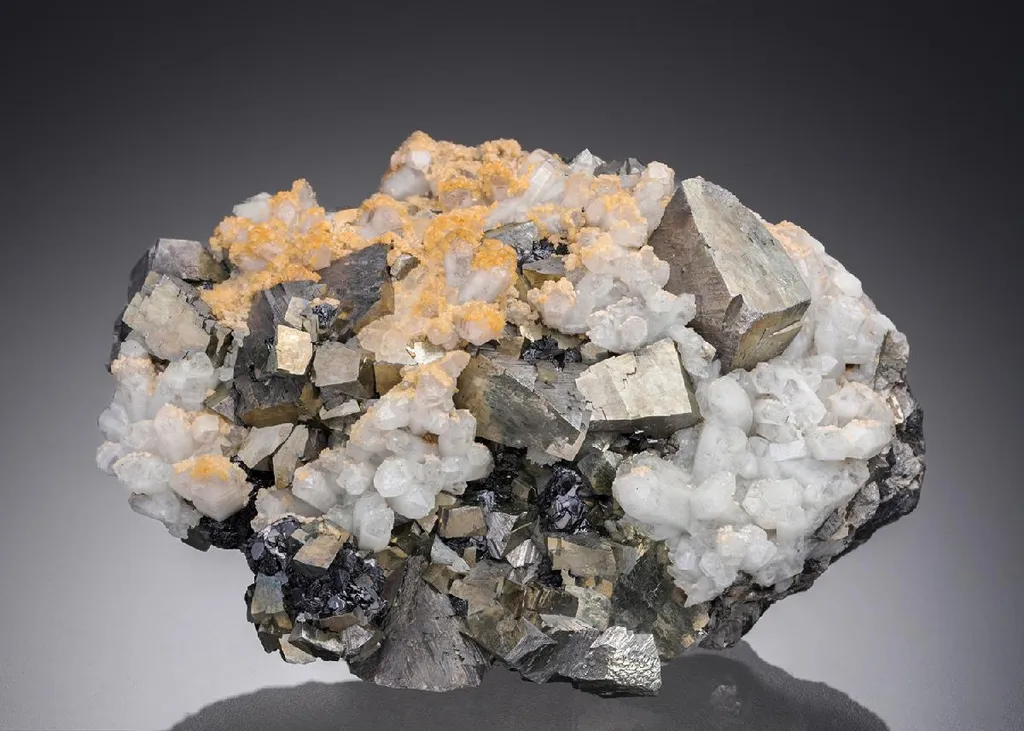 Arsenopyrite with Sphalerite Quartz and Calcite image