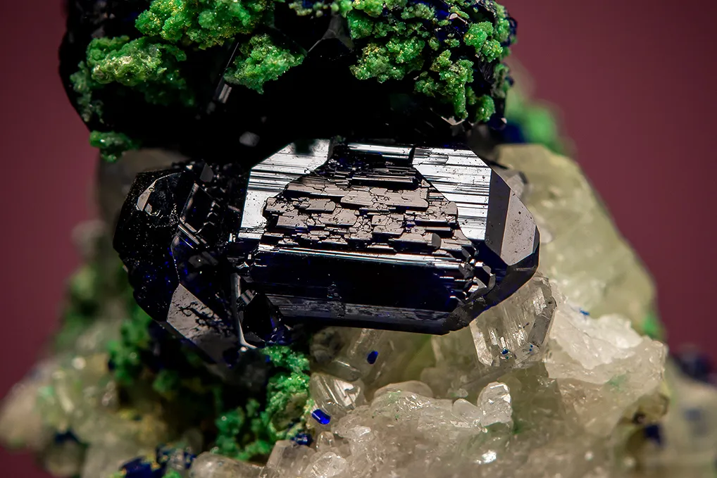 Arsentsumebite on Azurite with Cerussite - image 6