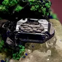 Arsentsumebite on Azurite with Cerussite - image 6