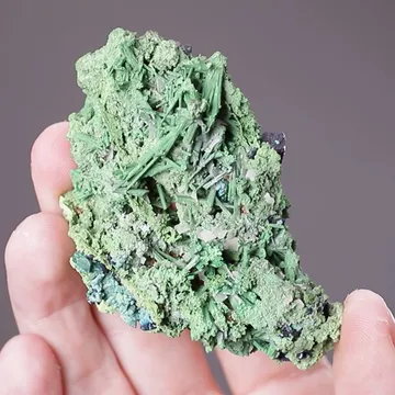 Arsentsumebite ps. after Mimetite with Azurite Wulfenite and Malachite ps. after Azurite