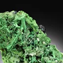 Arsentsumebite ps. after Mimetite with Azurite Wulfenite and Malachite ps. after Azurite - image 1
