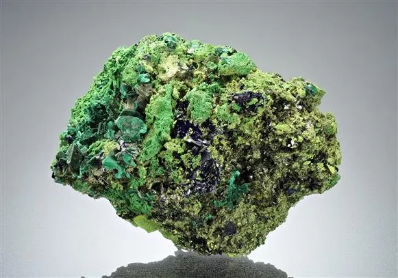 Arsentsumebite ps. after Mimetite with Gartrellite, Malachite ps. after Azurite - image 1