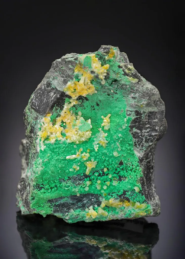 Arsentsumebite with Tsumebite with Mimetite image