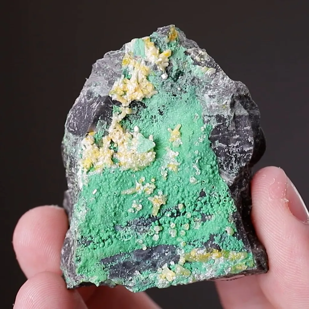 Arsentsumebite with Tsumebite with Mimetite - image 2