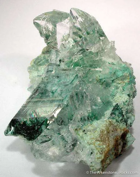 Atacamite in Gypsum Var. Selenite image