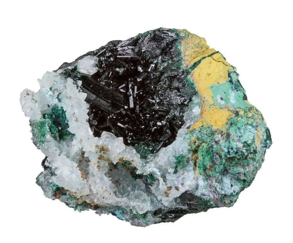 Atacamite on Quartz - image 5