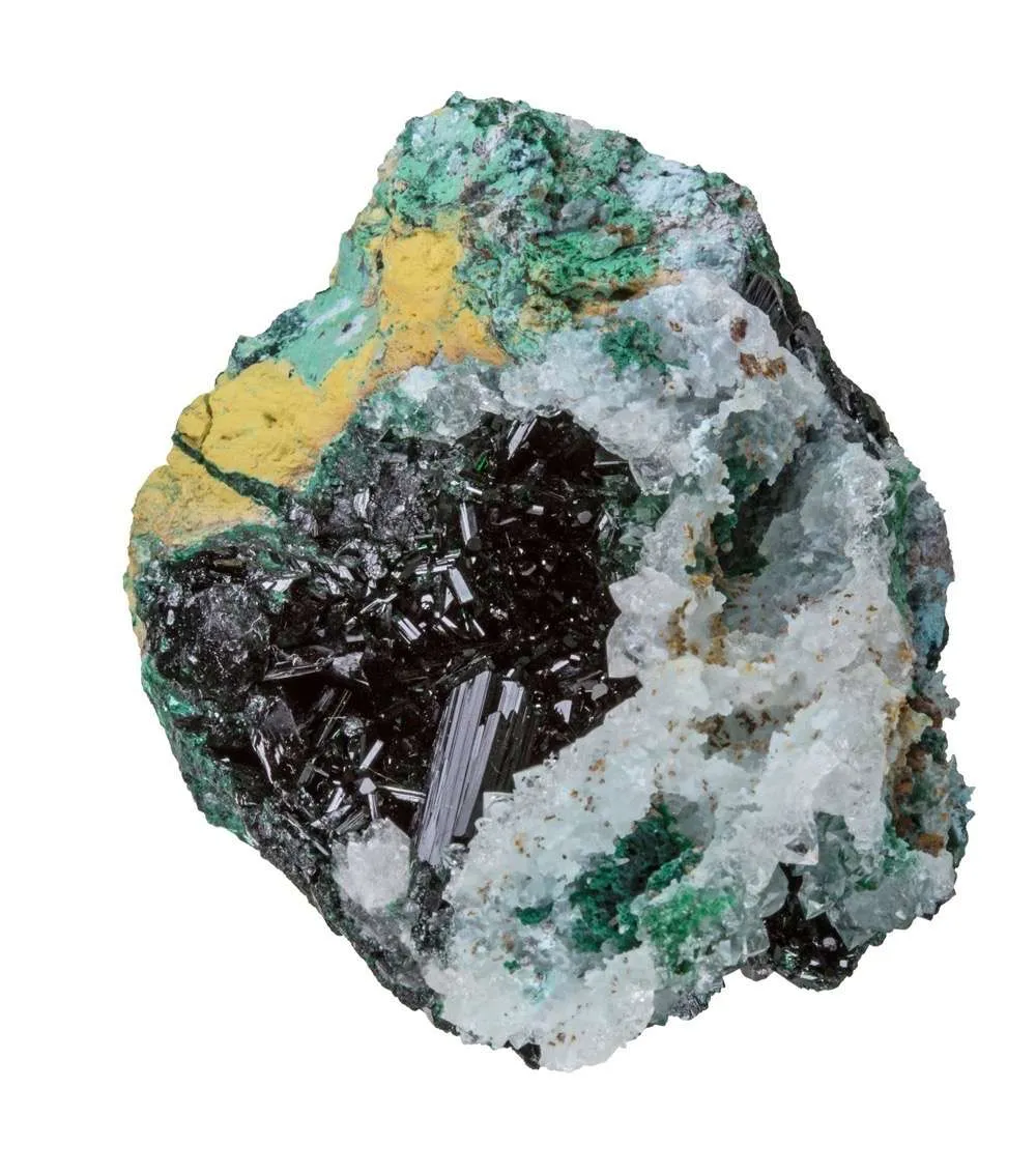 Atacamite on Quartz - image 3