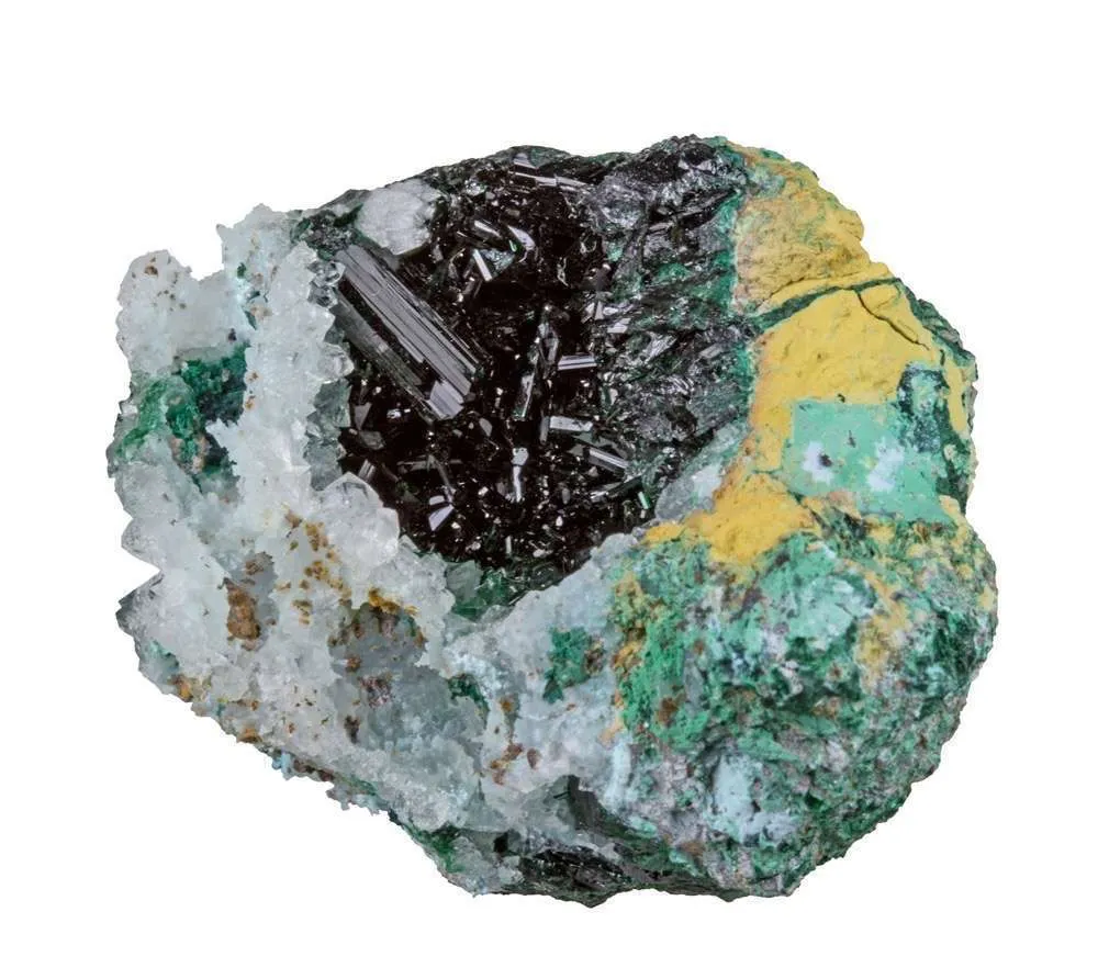 Atacamite on Quartz - image 2