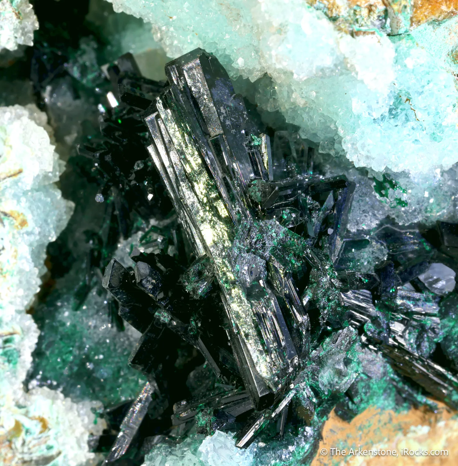 Atacamite with Quartz - image 1
