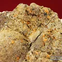 Atencioite (type locality) with Ushkovite on Beryllonite - image 4