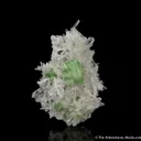 Augelite on Quartz with Hubenerite - image 4