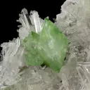 Augelite on Quartz with Hubenerite - image 1