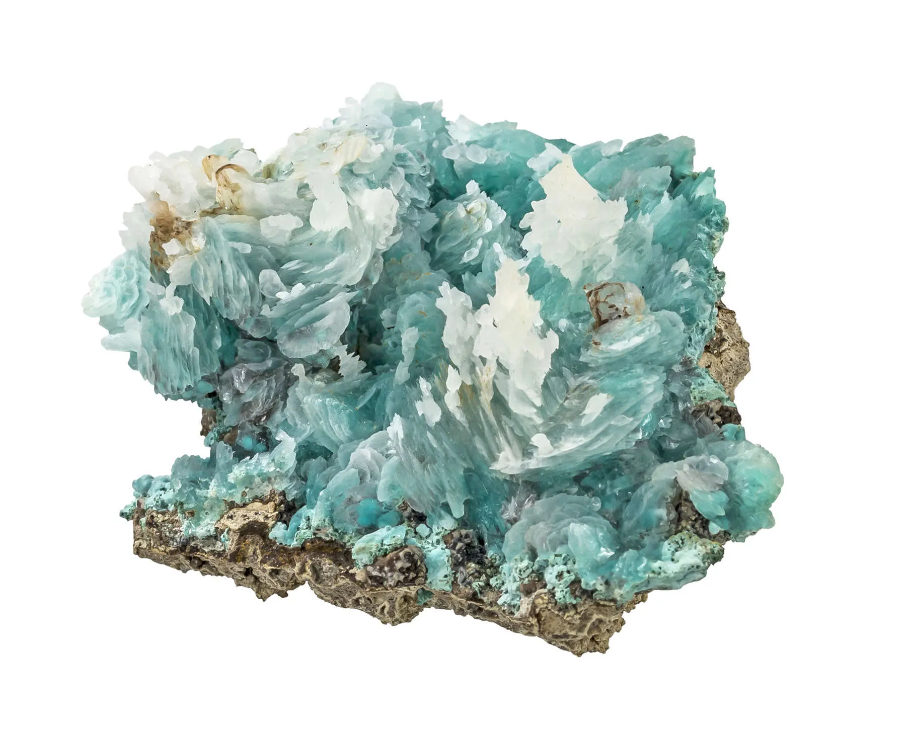 Aurichalcite, Calcite - image 2