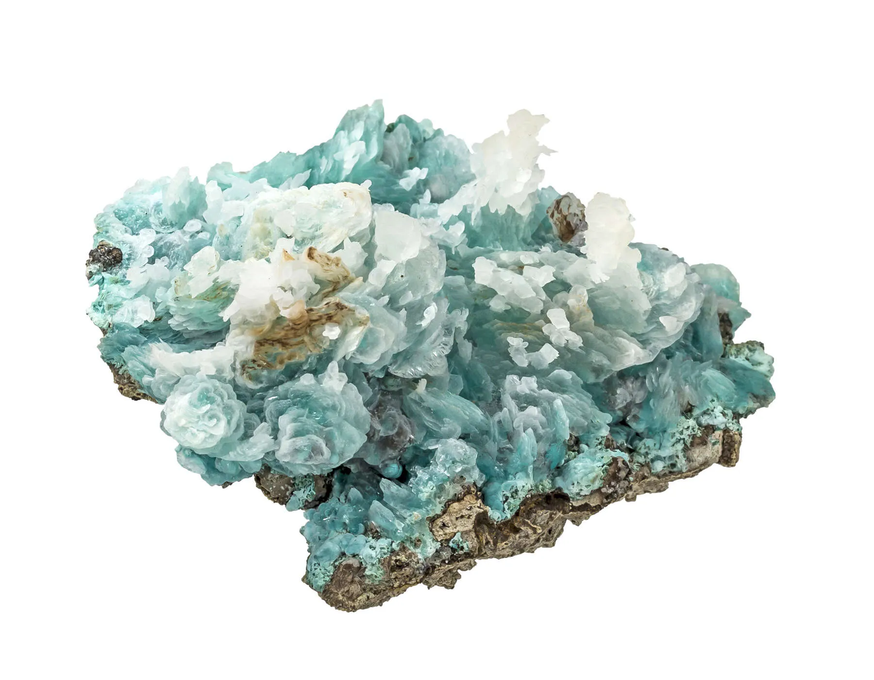 Aurichalcite, Calcite - image 3