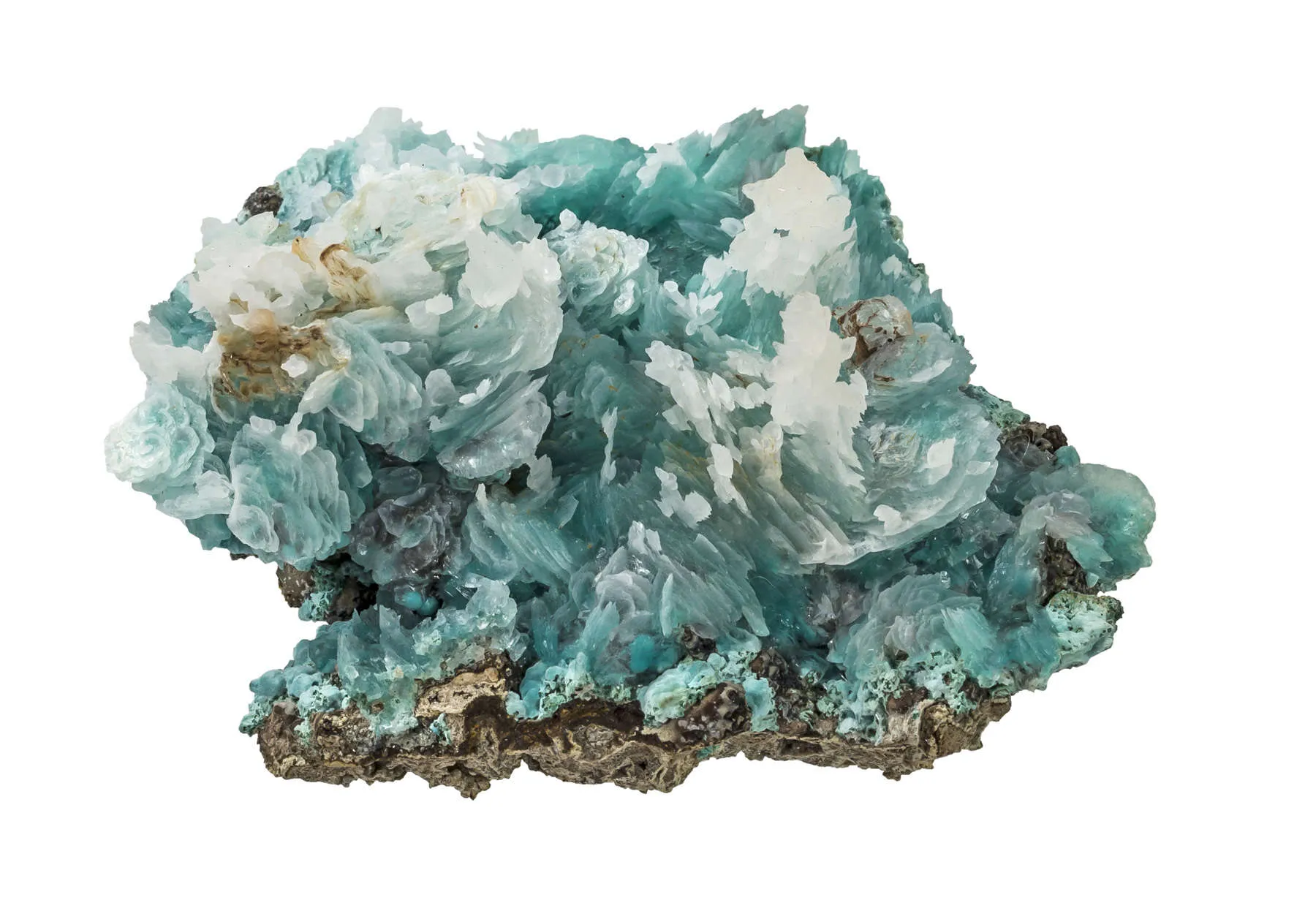 Aurichalcite, Calcite - image 1