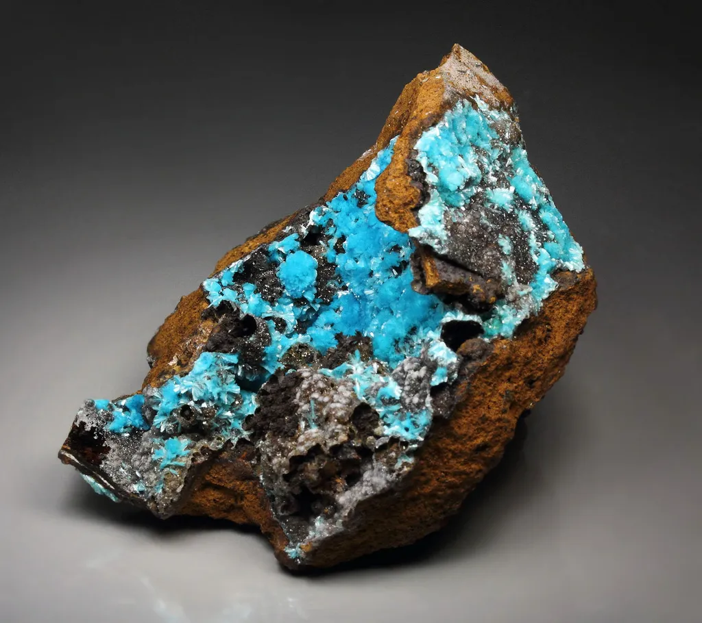 Aurichalcite from Uludağ Mine, Mt Uludağ W deposit, Bursa - image 2