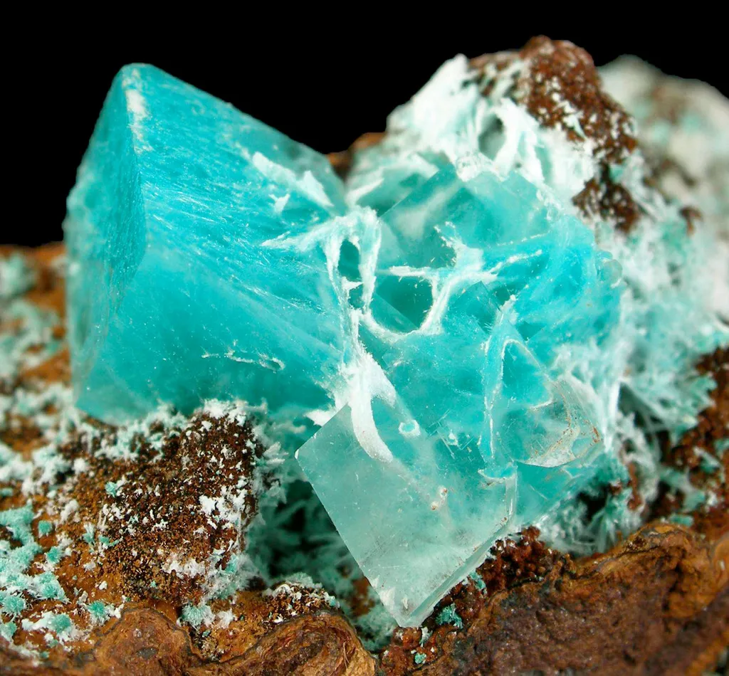 Aurichalcite in Calcite - image 2