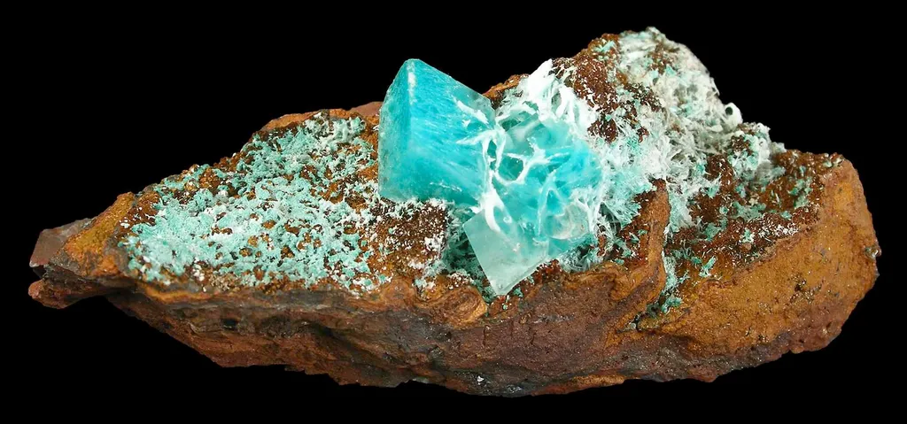 Aurichalcite in Calcite image