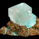 Aurichalcite in Calcite - image 1