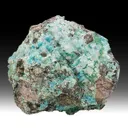 Aurichalcite with Calcite, Chrysocolla - image 1