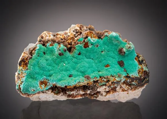 Aurichalcite with Hemimorphite and Baryte image
