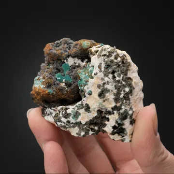 Aurichalcite with Hemimorphite and Baryte