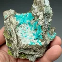 Aurichalcite with Hemimorphite, Calcite - image 2