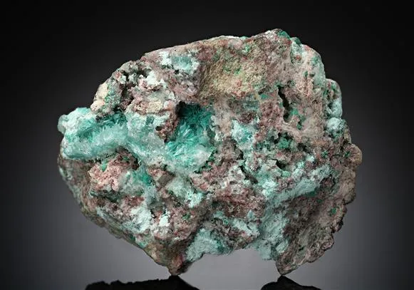 Aurichalcite with Hemimorphite Hydrozincite and Rosasite image