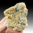 Aurichalcite with Smithsonite, Fluorite - image 1