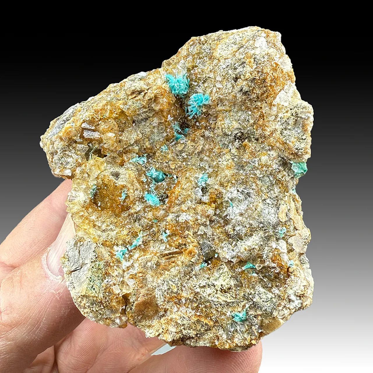 Aurichalcite with Smithsonite, Fluorite - image 1