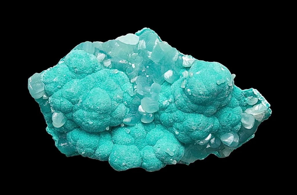 Aurichalcite with Smithsonite from the Kelly Mine in New Mexico image