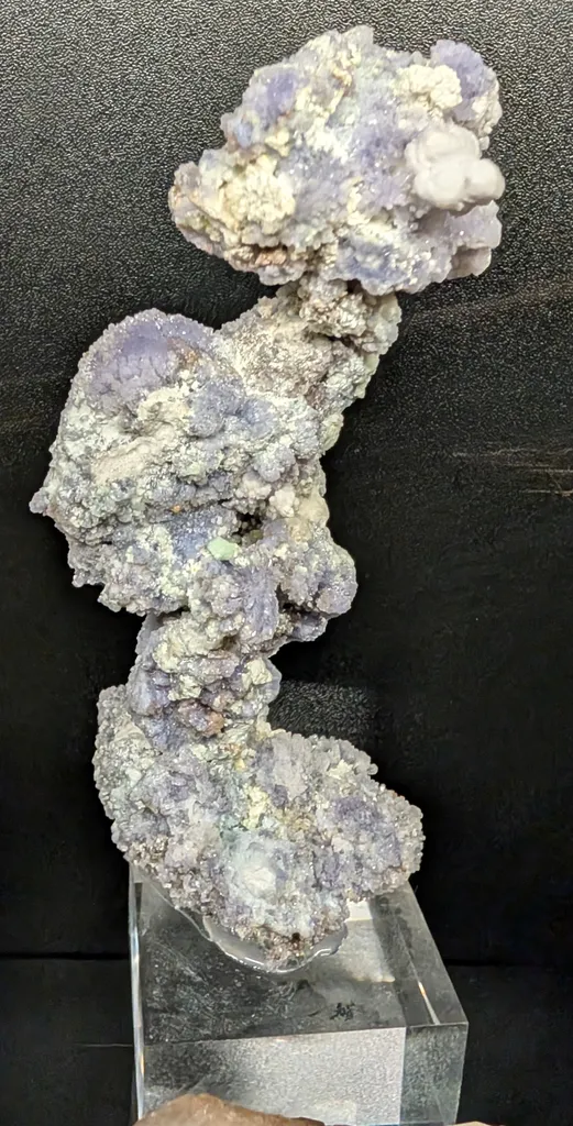 Auricular Purple Creedite Stalactite from China, Guizhou image