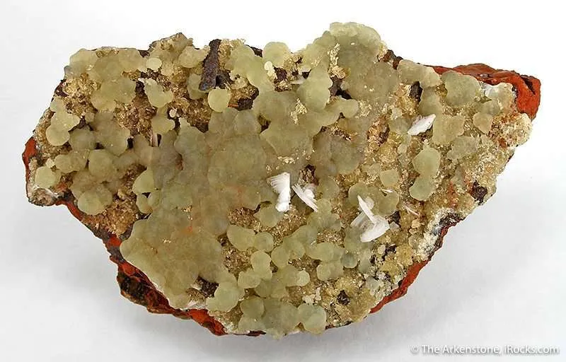 Austinite With Barite And Adamite image