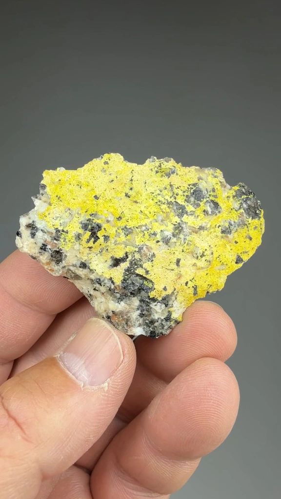 Autunite from Merrivale Quarry, Dartmoor, Devon, England, UK - image 2