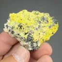 Autunite from Merrivale Quarry, Dartmoor, Devon, England, UK - image 2