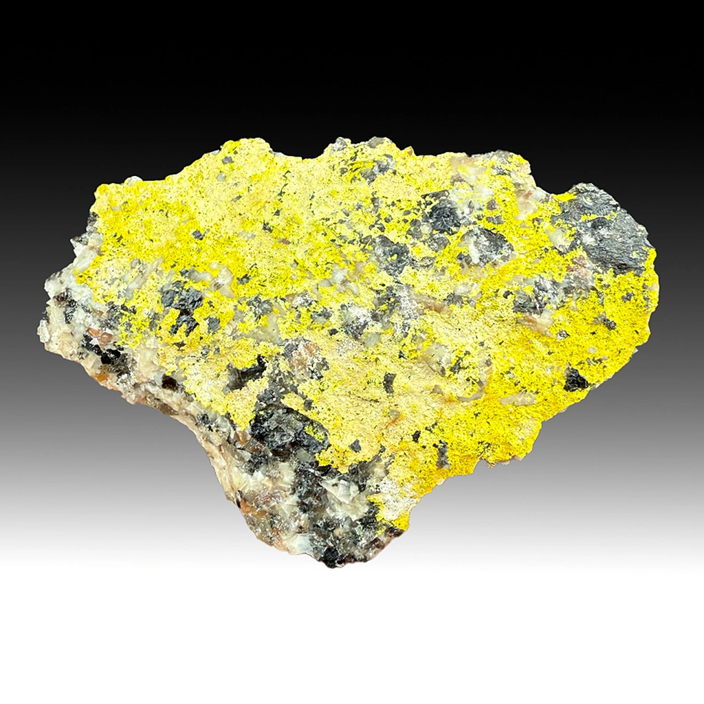 Autunite from Merrivale Quarry, Dartmoor, Devon, England, UK - image 1