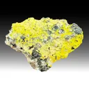 Autunite from Merrivale Quarry, Dartmoor, Devon, England, UK - image 1