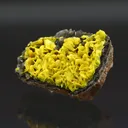 Autunite on Quartz on Granite - image 3