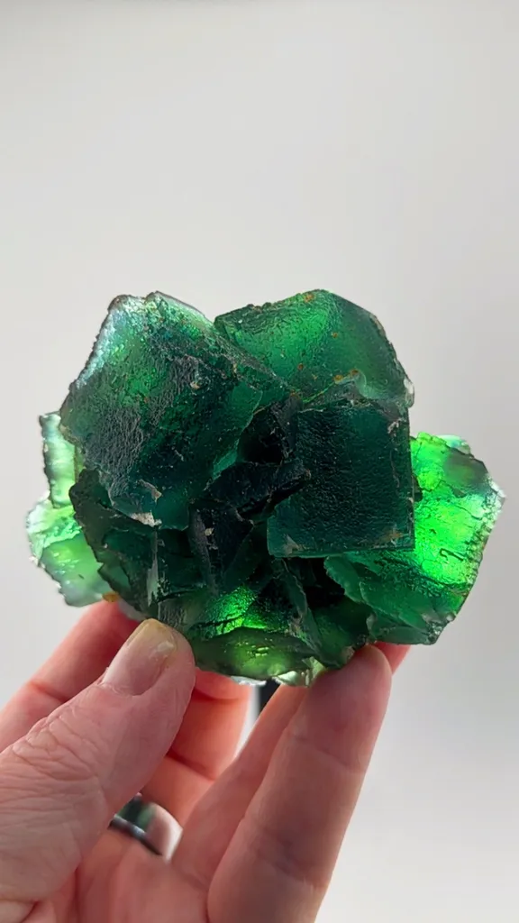 Awesome Okorusu Fluorite Emerald FIRE FROM THE NAMIBIAN DESERT. image