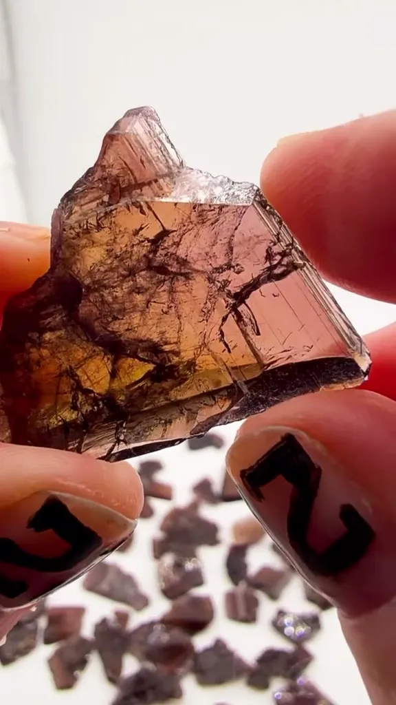 Axinite 6.6 grams of pure glassy perfection image