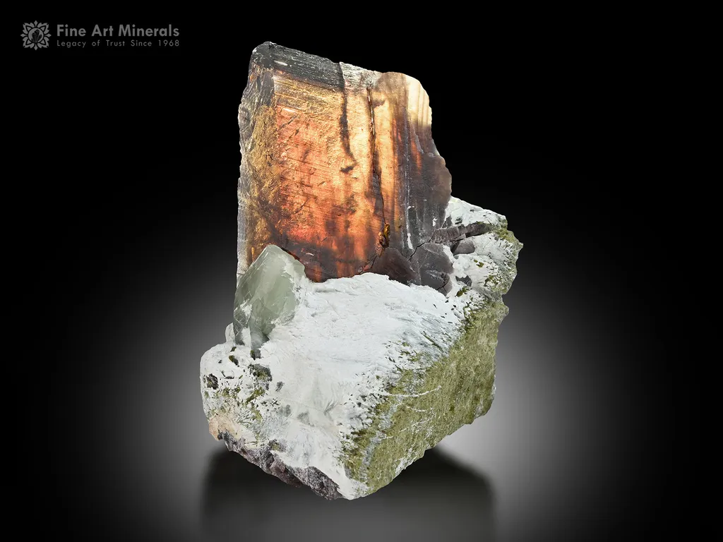 Axinite Crystal on Matrix from Pakistan image