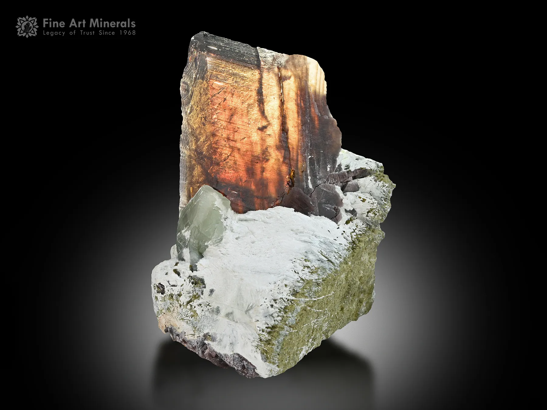 Axinite Crystal on Matrix from Pakistan - image 1