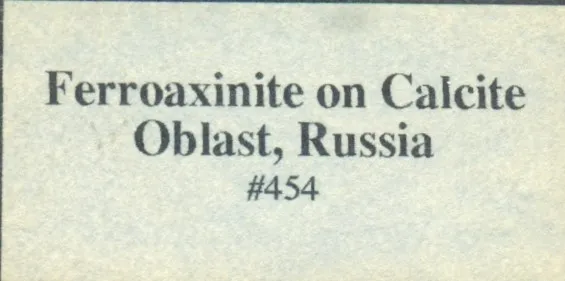 Axinite-(Fe) on Calcite - image 5